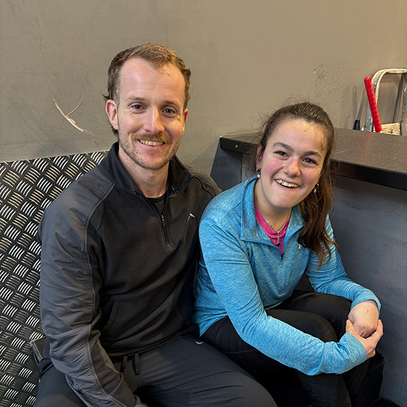 Link Torbay Ambassador Francesca with Tom Murch