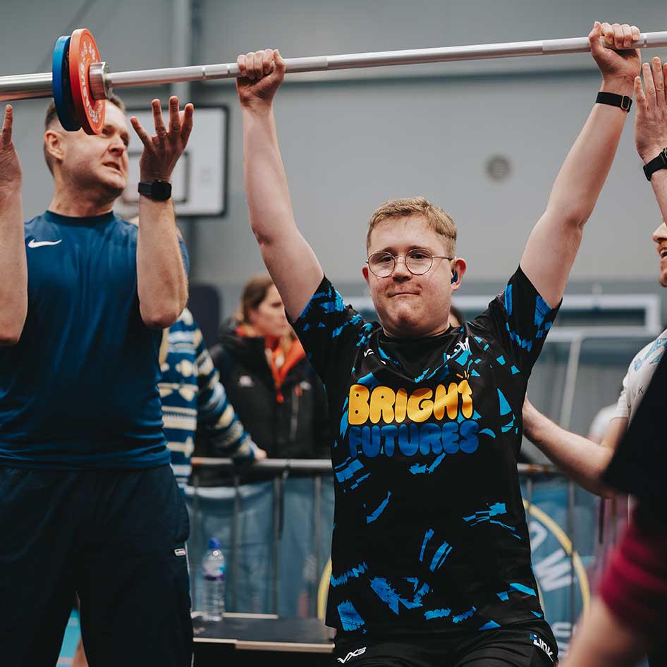 Daniel weight lifting in gym